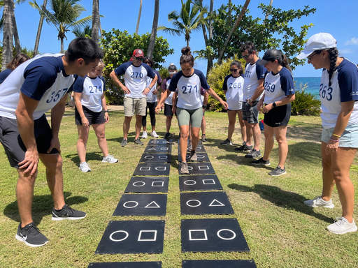 Parcours carreaux de verre
